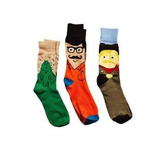 Pack of 3 Novelty Socks - Alligators, Cowboy & Cowgirl, Bill Styles